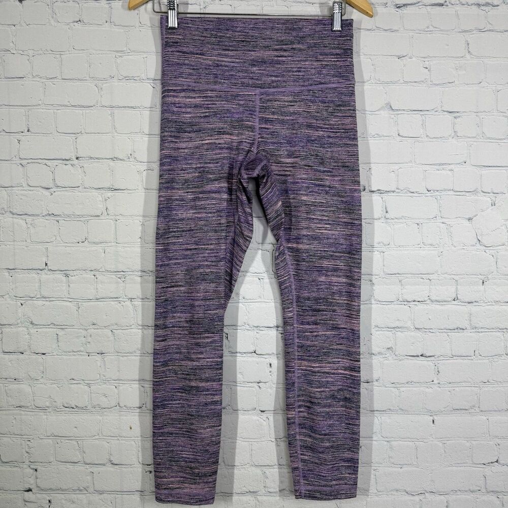 Lululemon Space Dye Leggings Women Size 6 Camo Lavender Gym Running Athletic